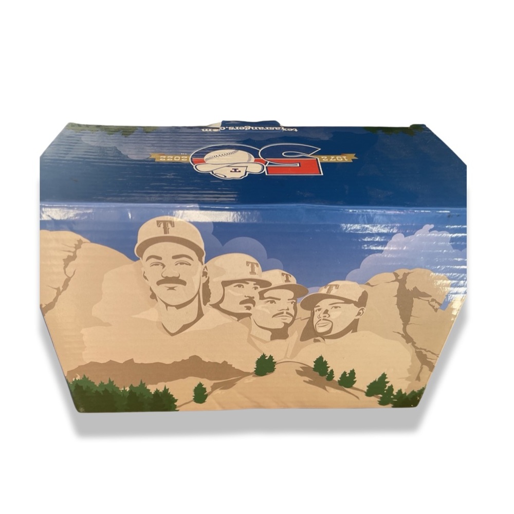Texas Rangers 50th Anniversary Collectible: Mt. Crushmore: Pudge: Beltre: NIB